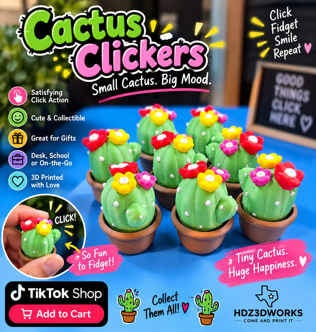 Cute cactus clickers