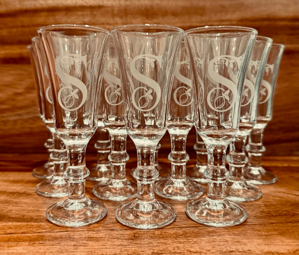 Custom Glass Engraving Deposit | Personalized Glassware, Logos, Names & Custom Designs