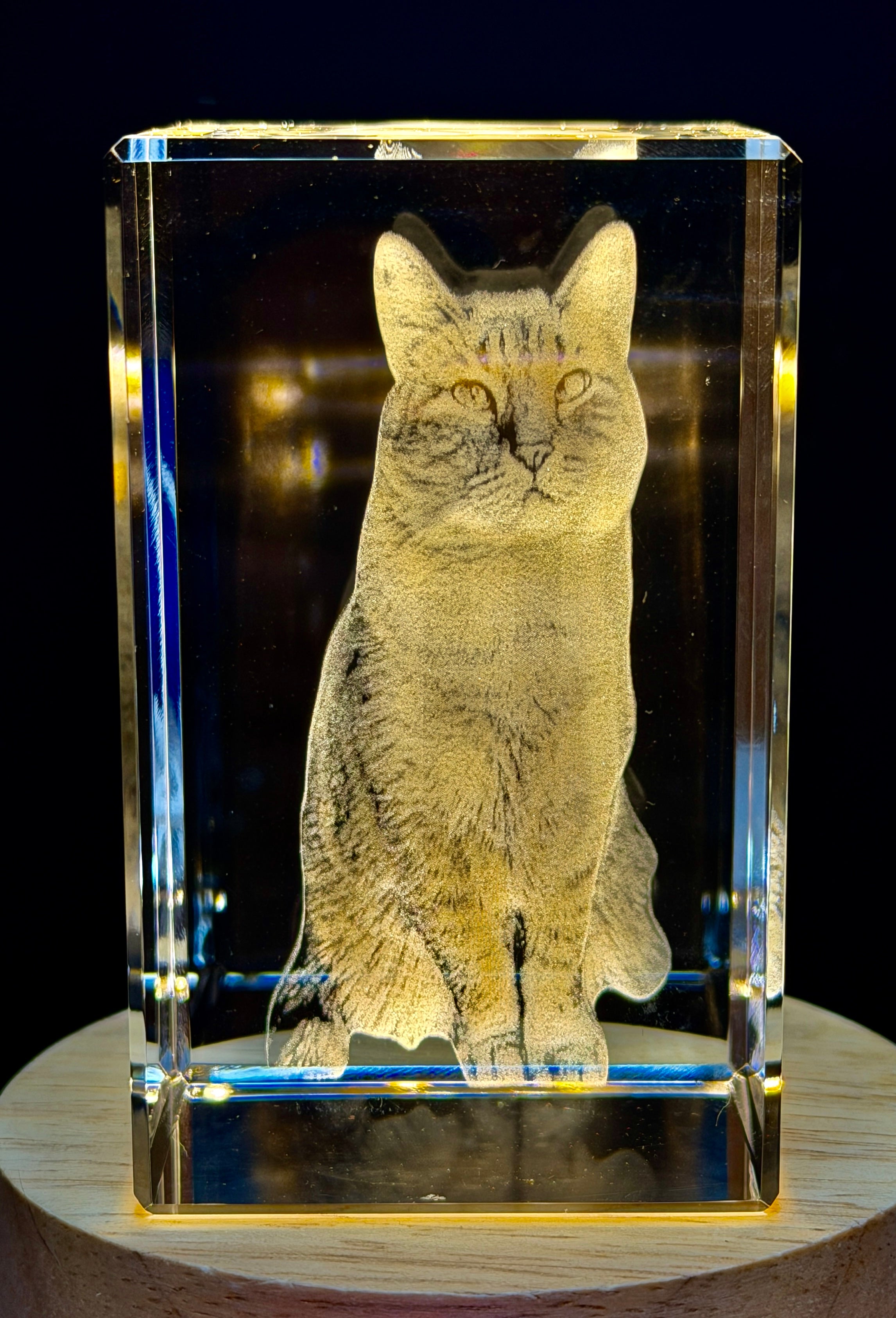Premium 2D & 3D Laser Engraved Crystal Keepsake