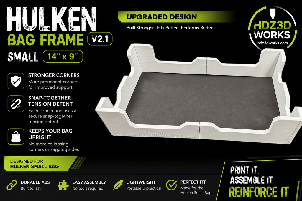 HDZ3DWORKS Hulken Small Bag Frame – Version 2.1